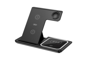 Xo WX023 15W Wireless Charger (Watch + Phone + Earphone) Black Xo WX023 15W Wireless Charger (Watch + Phone + Earphone) Black