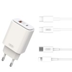 Xo L90A Eu PD20W+QC18W Fast Charging With Lighting Cable