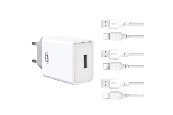 Xo L93(EU) 2.4A Charger With Lightning Cable