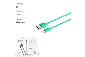Xo NB156 Usb Cable For Lightning Green