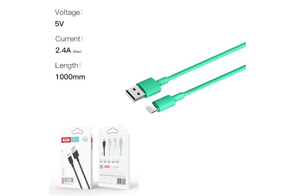 Xo NB156 Usb Cable For Lightning Green