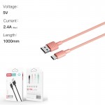 Xo NB156 Usb Cable For type-c Pink