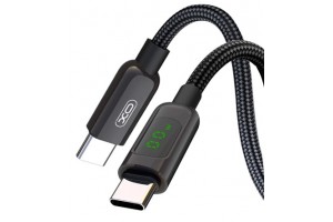 Xo NBQ203B Digital Display Data Type-C To Type-C (PD) Cable 60W