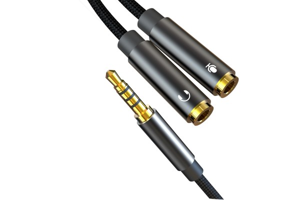 Xo NBR197 2-in-1 Adapter Cable 3.5mm To Audio + Microphone