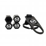 Καπάκια Βαλβίδων Αυτοκινήτου Με Μπρελόκ Mazda Μαύρο 5 Τεμάχια Καπάκια Βαλβίδων Αυτοκινήτου Με Μπρελόκ Mazda Μαύρο 5 Τεμάχια