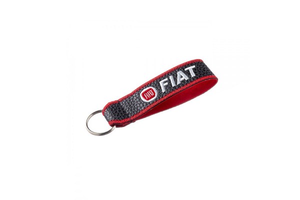 Μπρελόκ Κλειδιών Δερματίνη Κεντητό Δύο Όψεων Fiat