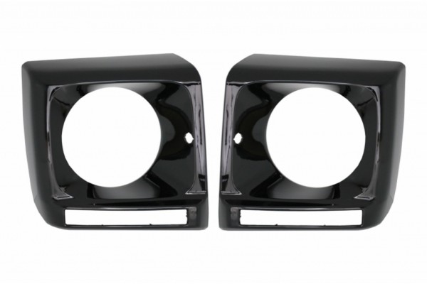 Καλύμματα Προβολέων Μαύρου Χρώματος Κατάλληλα Για Mercedes G-Class W463 (1989-2018) G65 Design