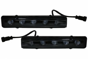 Φώτα Ημέρας Led Drl Σε Μαύρο χρώμα, Κατάλληλα Για Mercedes G-Class W463 (1989-2012) G65 Design Black