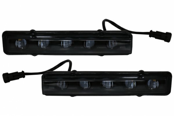 Φώτα Ημέρας Led Drl Σε Μαύρο χρώμα, Κατάλληλα Για Mercedes G-Class W463 (1989-2012) G65 Design Black