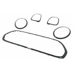 Σετ Διακοσμητικών Στοιχείων προβολέων, μάσκας, Καλύμματα Πίσω Φώτων Κατάλληλα Για Mini Iii F55/F56 Hatchback F57 Cabrio (2014-και μετά) Piano Black