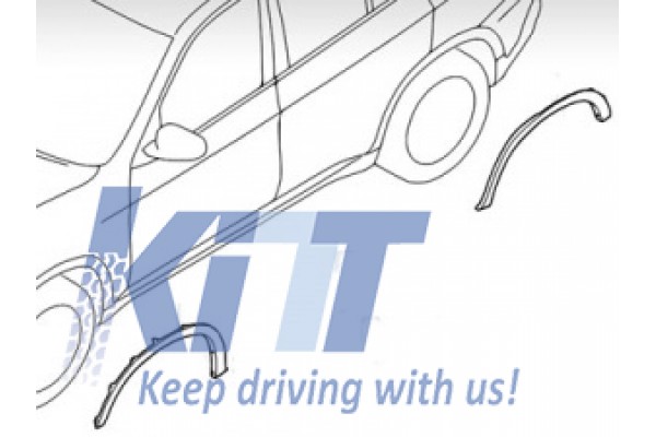 Προεξοχές Φτερών Και Θόλων Τροχών Κατάλληλα Για Bmw X5 E70 (2007-2013) M-Design Προεξοχές Φτερών Και Θόλων Τροχών Κατάλληλα Για Bmw X5 E70 (2007-2013) M-Design