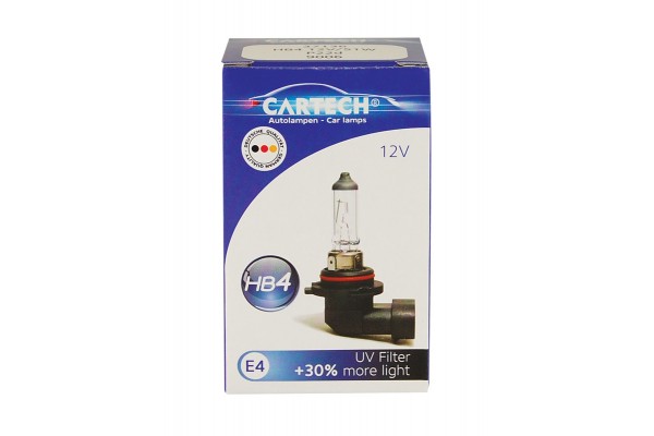 Cartech HB4-9006 +30% More Light 12V 51W 1τμχ