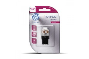 W21W (T20) 12/24V W3x16d 15xSMD2835 LED ΚΟΚΚΙΝΟ CAN-BUS BLISTER M-TECH - 1 ΤΕΜ.