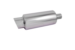 Autoline Τελικό Καζανάκι Μονό Inox 14x48cm Universal