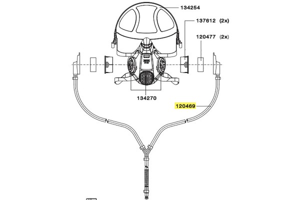 Sata 120469 Λαστιχα Αερος Για Μασκα Air Star C