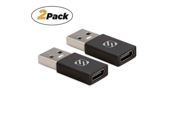 Scosche ACA-2PKSP USB-A To USB-C™ Adapter 2-Pack - Scosche