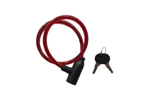 Κλειδαριά Ποδηλάτου Bicycle Lock 10x65mm Κόκκινο 1 Τεμάχιο