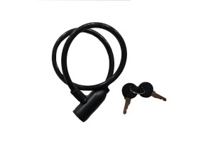 Κλειδαριά Ποδηλάτου Bicycle Lock 10x65mm Μαύρο 1 Τεμάχιο