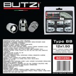 Αντικλεπτικά Μπουλόνια Ασφαλείας Butzi Premium Kit 6 Pcs Με Μοναδικό Κλειδί-Εργαλείο Type-BB M12x1.50 T19