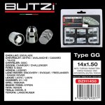 Αντικλεπτικά Μπουλόνια Ασφαλείας Butzi Premium Kit 6 Pcs Με Μοναδικό Κλειδί-Εργαλείο Type-GG M14x1.50 T19/21