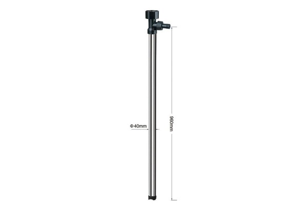 Maestro T40960/B Σωληνα Απορροφησης & Μεταγγισης Για Αντλια D70,D96,D99 "ΤΥΠΟΣ B" (STEEL, Φ40, L96CM)