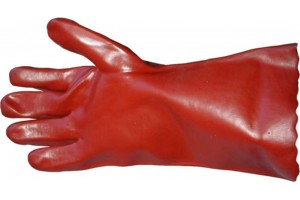 Γάντια Πετρελαίου Μεγάλα Pvc 10 - Xl Κόκκινα 33cm 2 Τεμάχια