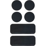 Αυτοκόλλητα Αντανακλαστικά Κιτ 3M Μαύρα 7x12cm 6Τμχ