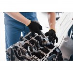 Γάντια Εργασίας Πολυεστέρα -/ Pu No9 - Large Μαύρα 2 Τεμάχια