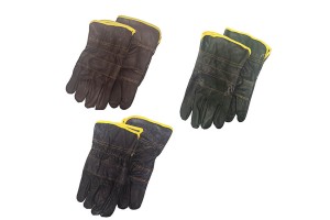 Γάντια Εργασίας Δερμάτινα Σε Διάφορα Χρώματα 2 Τεμάχια