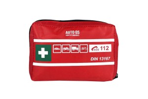 Φαρμακείο Πρώτων Βοηθειών Mini Με Πιστοποίηση Din 13167 15 x10.5 X 3.5cm Auto Gs Με 26 Είδη 1 Τεμάχιο