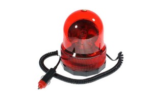 Φάρος Ασφαλείας Αυτοκινήτου Περιστρεφόμενος Μαγνητικός Κόκκινος 12x15.5cm 12V 1 Τεμάχιο