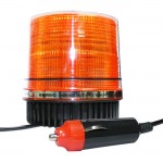 Φάρος Ασφαλείας Αυτοκινήτου Μαγνητικός Πορτοκαλί Strobe Led Με 9 Flash 12V/24V