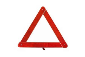 Τρίγωνο Ασφαλείας Αυτοκινήτου Μεταλλικό Πτυσσόμενο Με Μεταλλική Βάση 41cm 1 Τεμάχιο