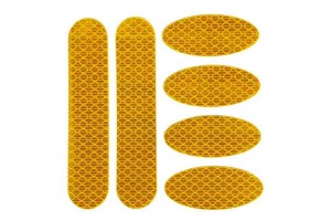 Αυτοκόλλητα Αντανακλαστικά Κιτ 3M Πορτοκαλί 12x12cm 6Τμχ