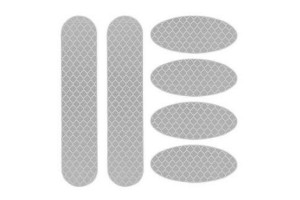 Αυτοκόλλητα Αντανακλαστικά Κιτ 3M Ασημί 12x12cm 6Τμχ