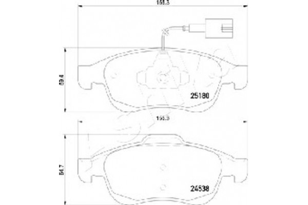 Ashika Σετ τακάκια, Δισκόφρενα - 50-00-0243