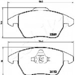 Ashika Σετ τακάκια, Δισκόφρενα - 50-00-0610