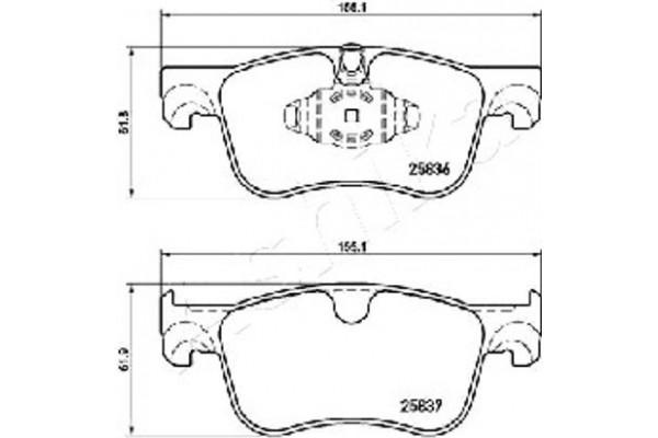 Ashika Σετ τακάκια, Δισκόφρενα - 50-00-0612