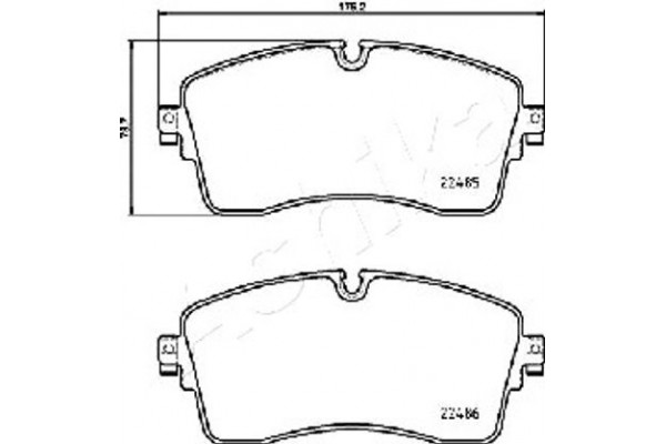 Ashika Σετ τακάκια, Δισκόφρενα - 50-0L-L14