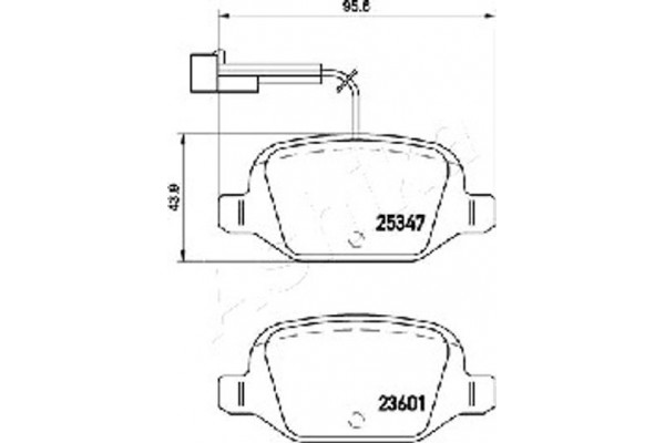 Ashika Σετ τακάκια, Δισκόφρενα - 51-00-0200