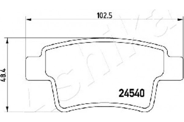 Ashika Σετ τακάκια, Δισκόφρενα - 51-00-0603