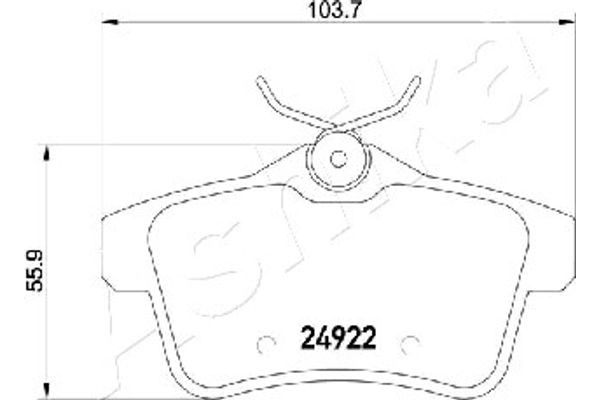 Ashika Σετ τακάκια, Δισκόφρενα - 51-00-0604