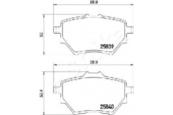 Ashika Σετ τακάκια, Δισκόφρενα - 51-00-0614