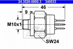 Ate Διακόπτης Των Φώτων Φρένων - 24.3526-0800.3