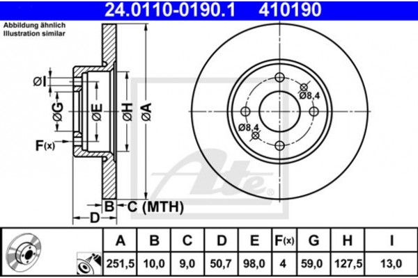 Ate Δισκόπλακα - 24.0110-0190.1