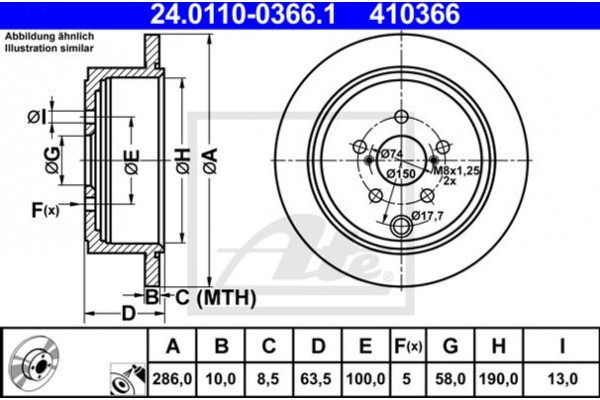 Ate Δισκόπλακα - 24.0110-0366.1