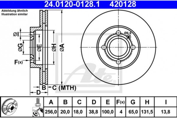 Ate Δισκόπλακα - 24.0120-0128.1