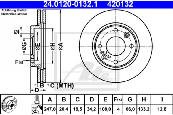 Ate Δισκόπλακα - 24.0120-0132.1