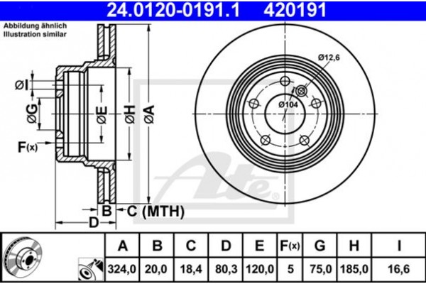 Ate Δισκόπλακα - 24.0120-0191.1