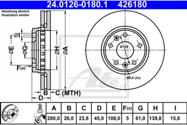 Ate Δισκόπλακα - 24.0126-0180.1